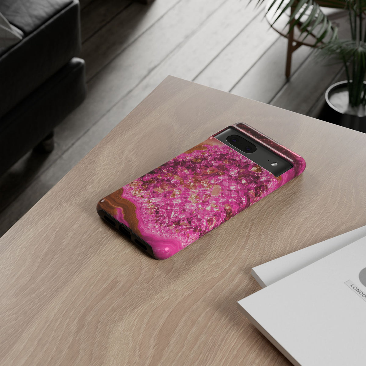 Geode Core - Terracotta Neon Phone Case
