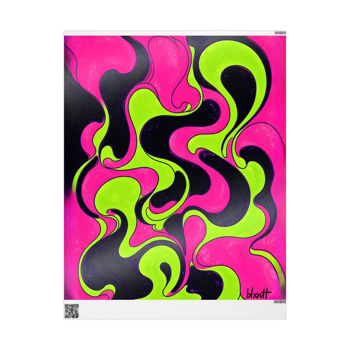 Fillmore Flow - Blacklight Wrapping Paper