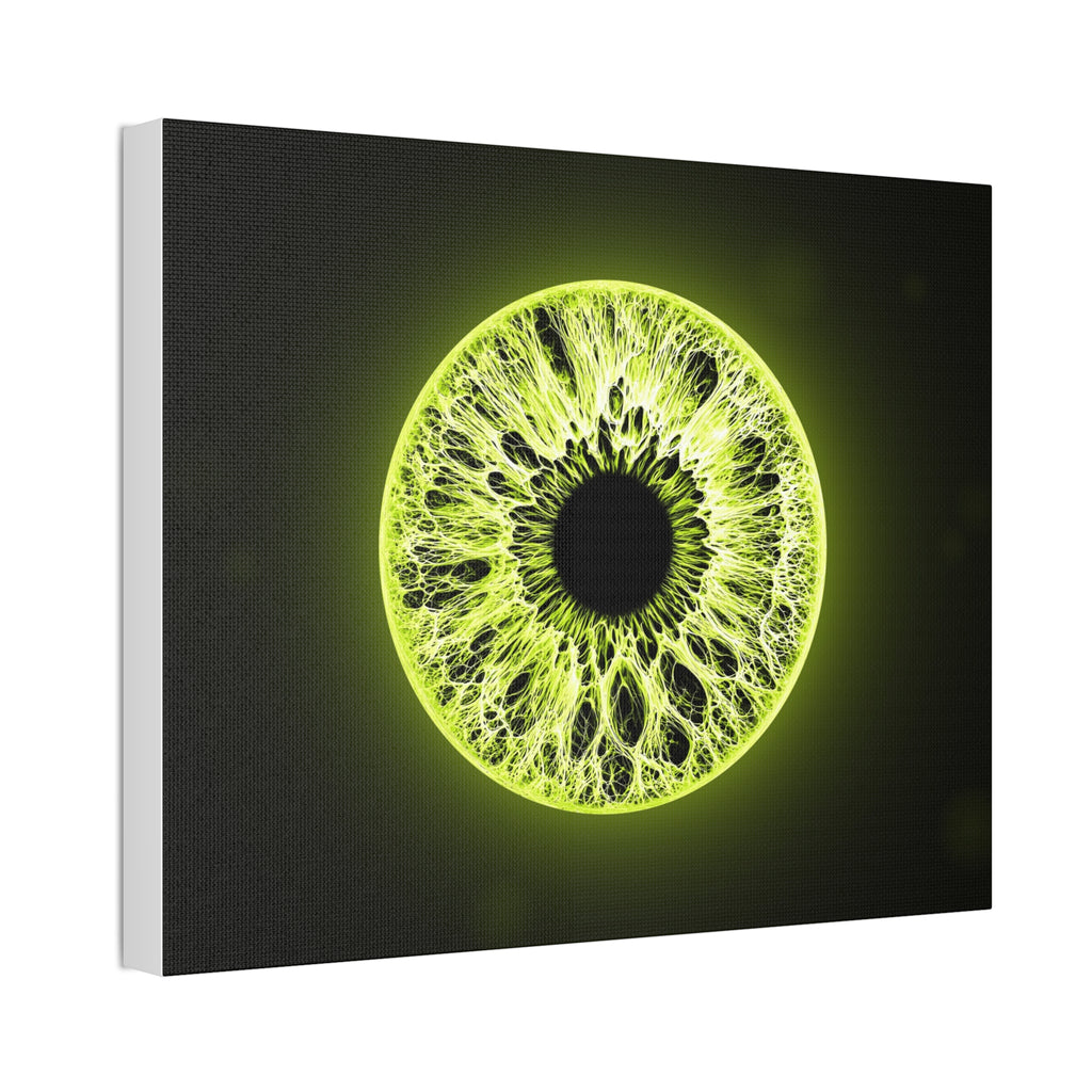 BLXNTT Iris – Lace Web Toxic Chartreuse Glossy Canvas