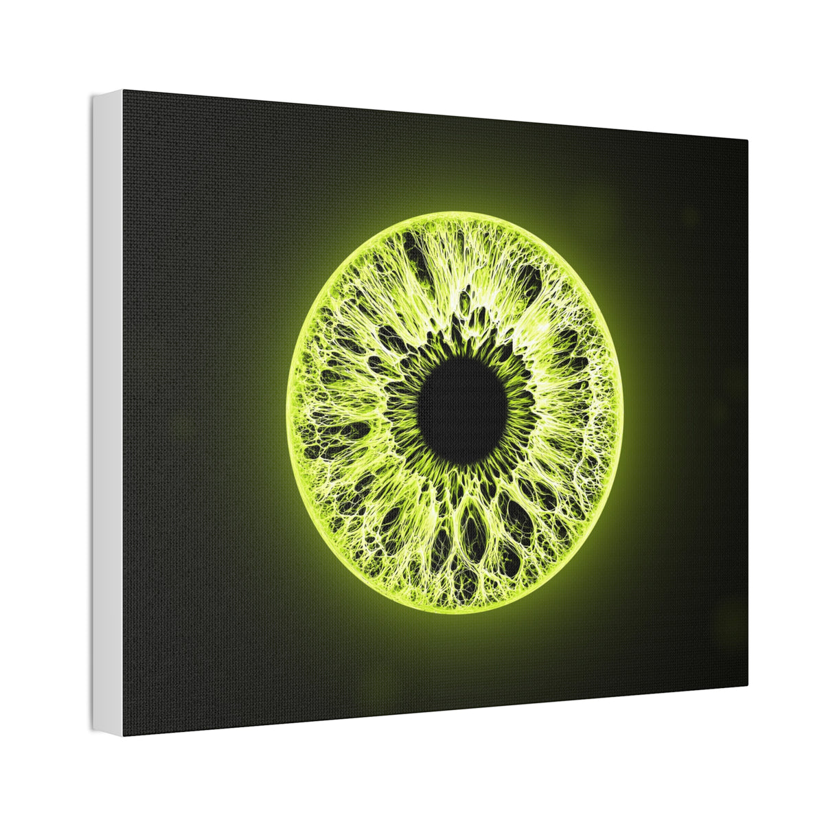 BLXNTT Iris – Lace Web Toxic Chartreuse Glossy Canvas