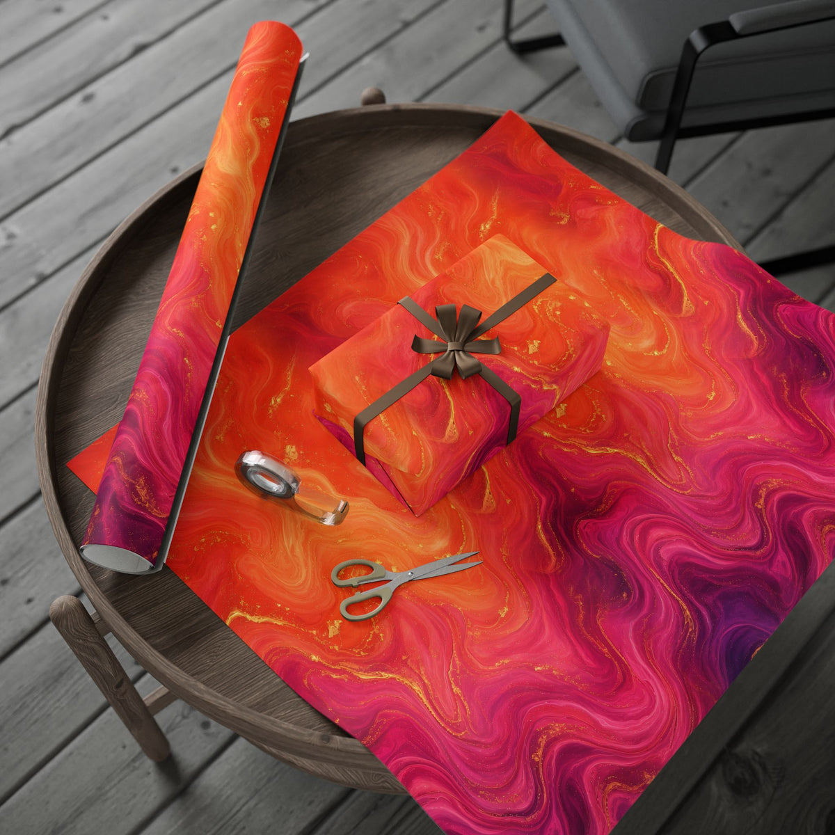 Sunset Marble Wrapping Paper