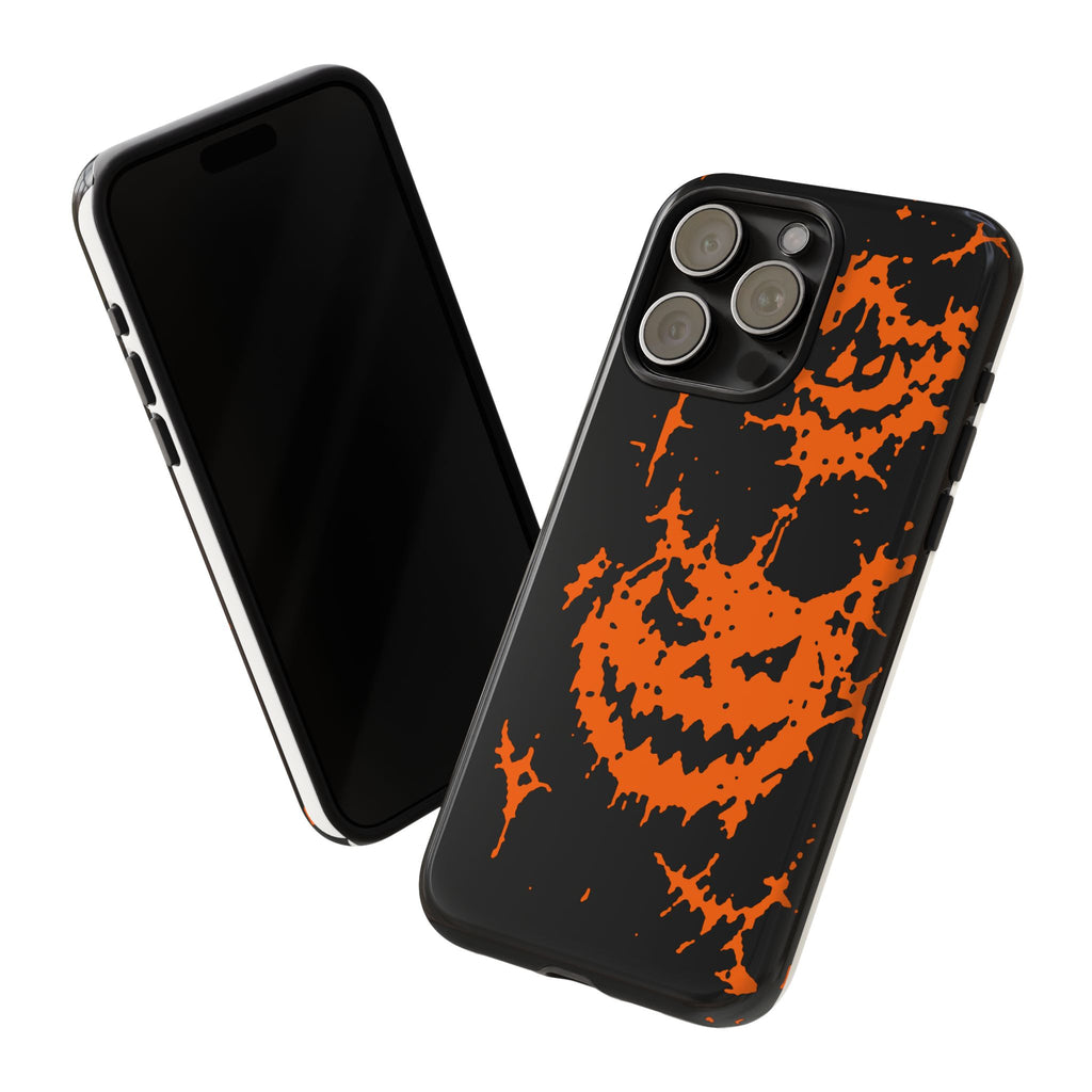 Orange Spiderweb Pumpkin Phone Case