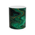 Emerald & Black Marble Mug