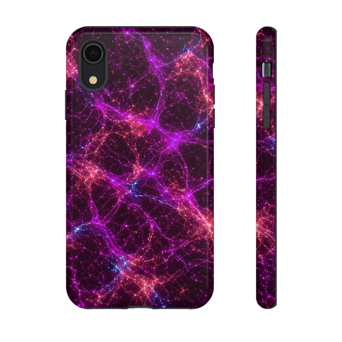 Neon Mycelium - Ember Orchid Phone Case