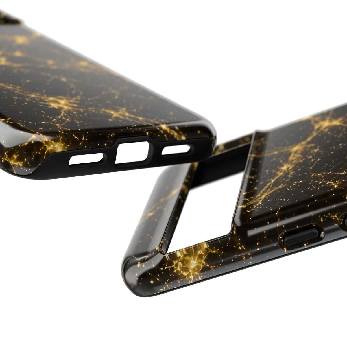 Neon Mycelium - Gold Filigree Phone Case