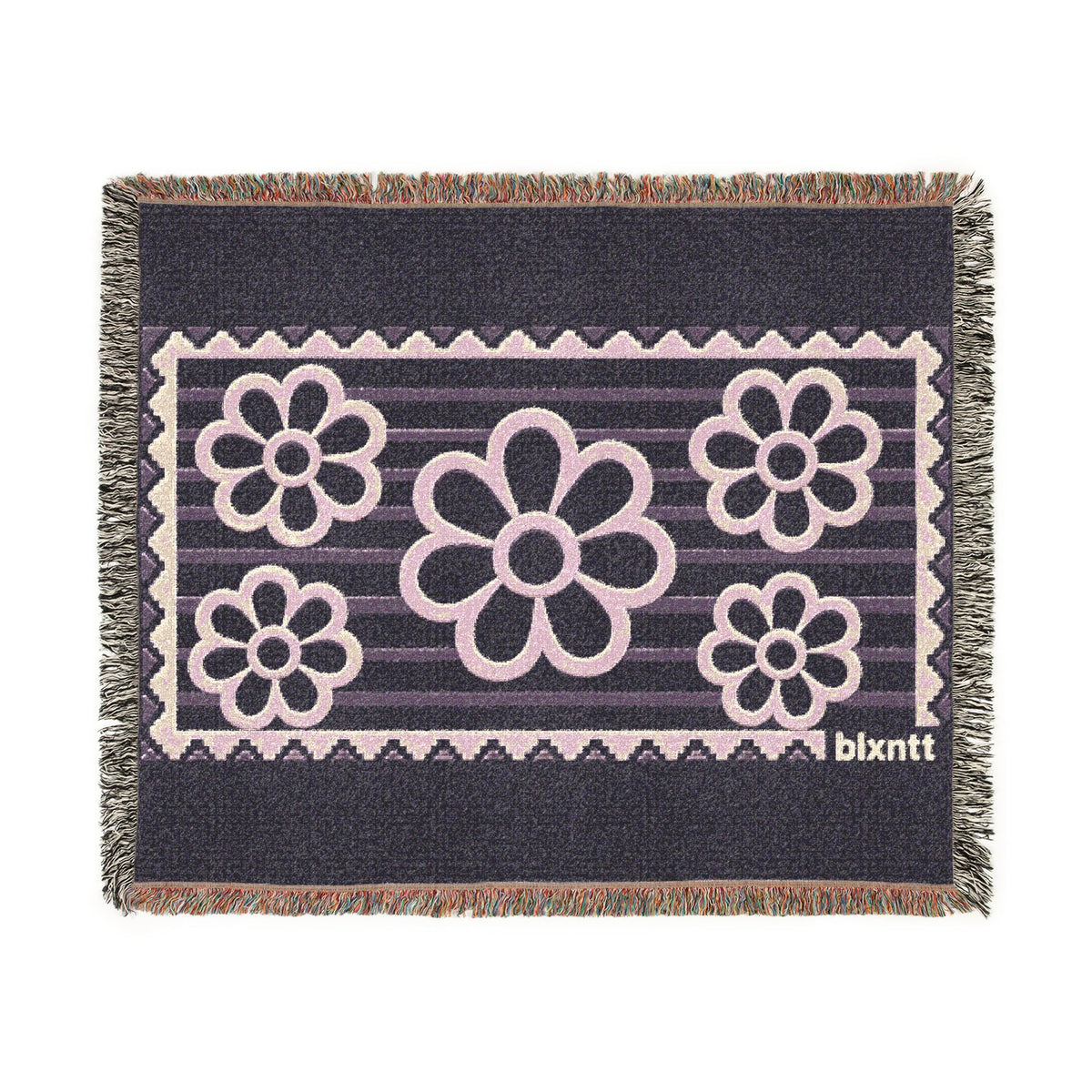 BLXNTT Purple Hippie Woven Blanket #2