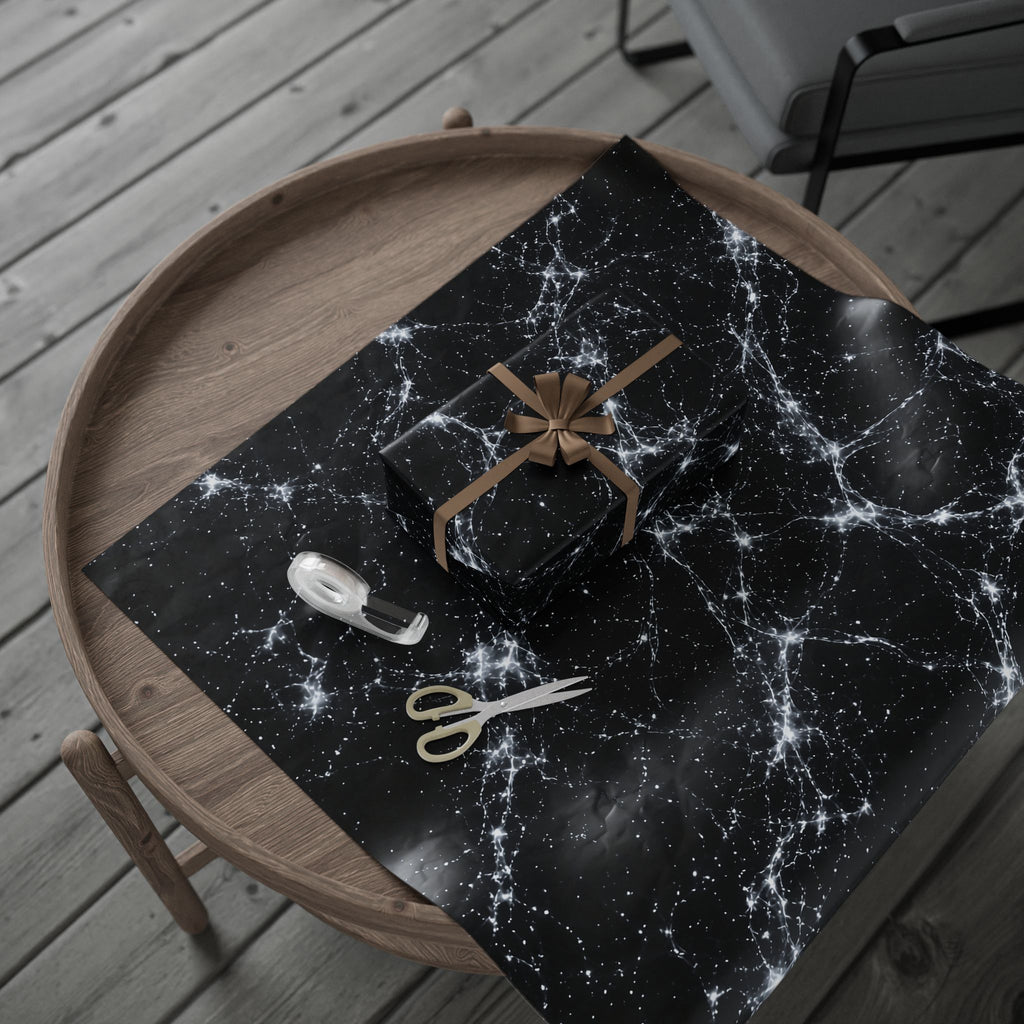 Neon Mycelium - Silver Ghost Wrapping Paper
