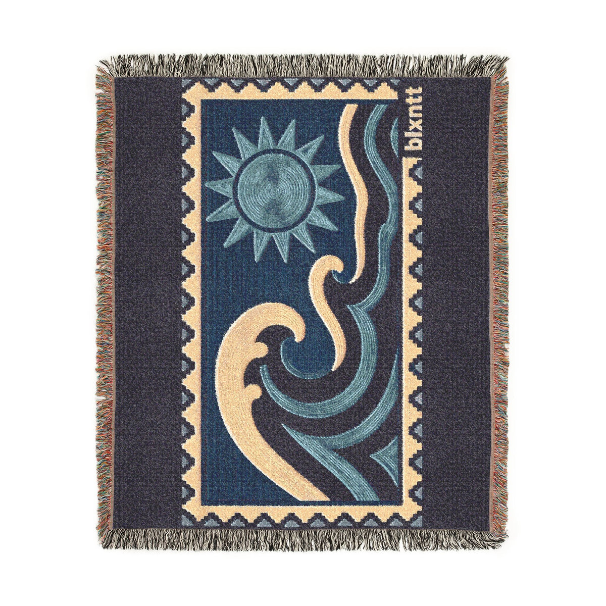 BLXNTT Blue Hippie Woven Blanket #1
