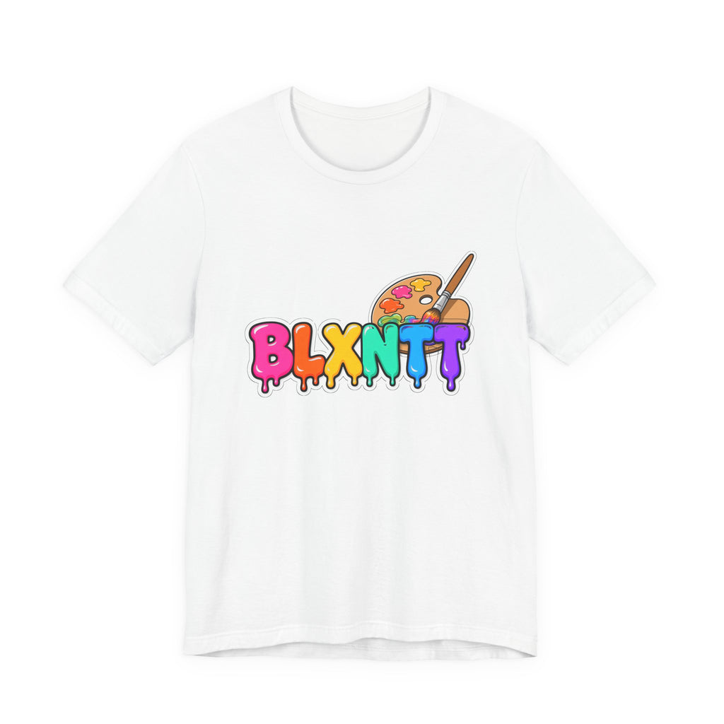 BLXNTT Paint Spill Tee - Rainbow (White)