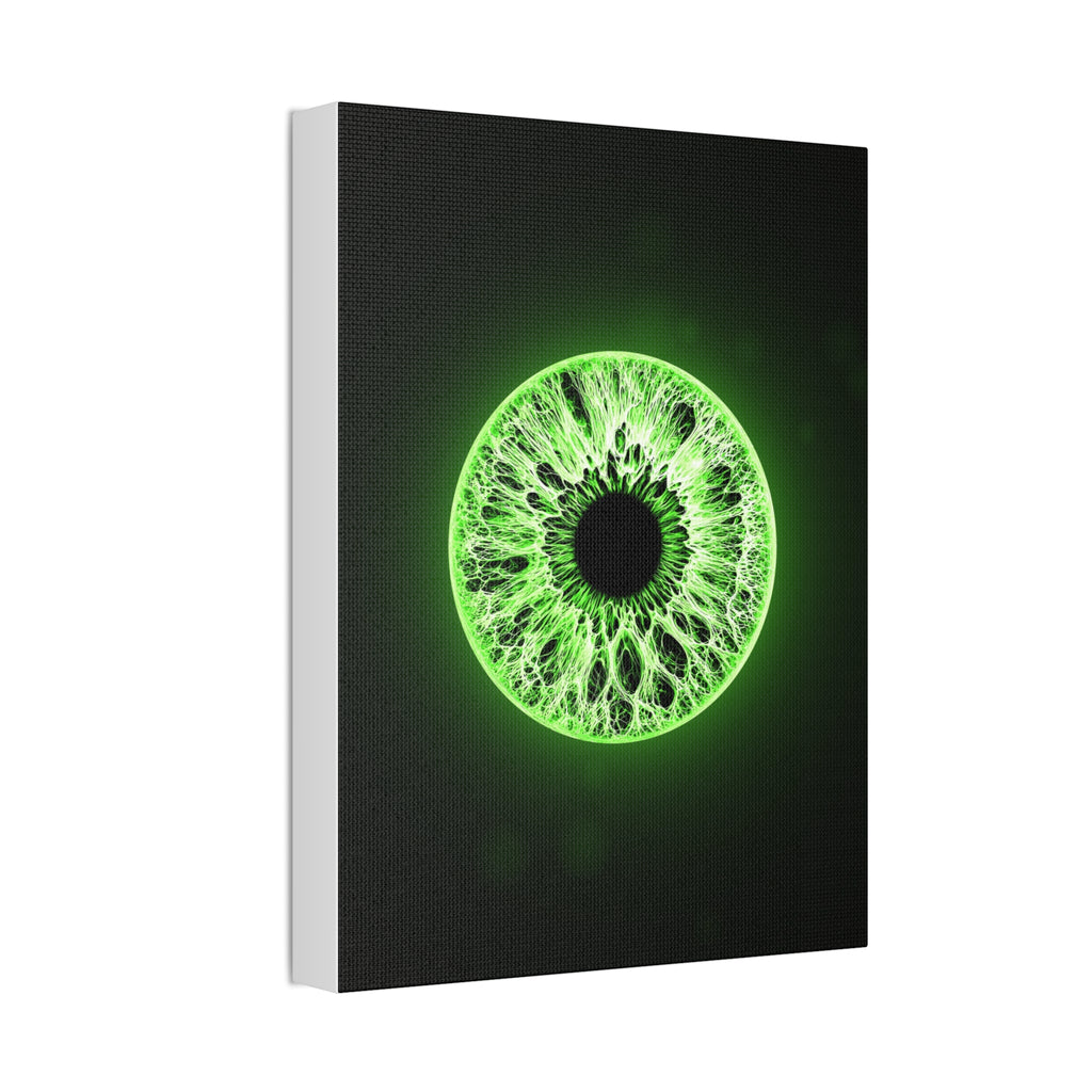 BLXNTT Iris – Lace Web Lime Shock Glossy Canvas