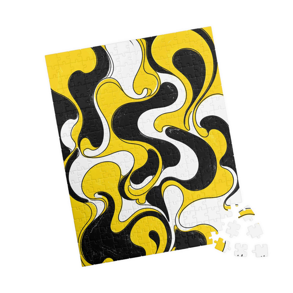 Fillmore Flow - Hazard Yellow Jigsaw Puzzle