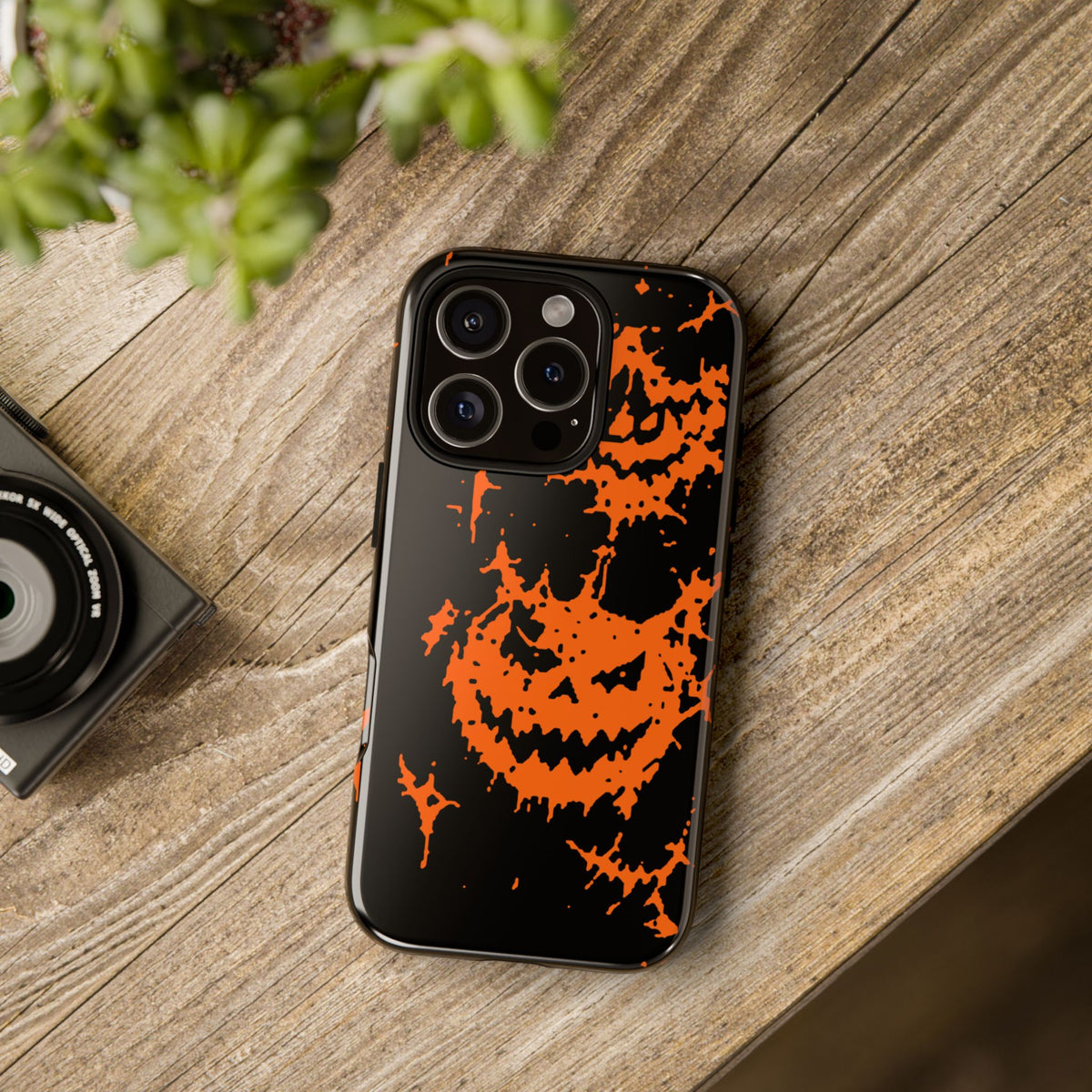 Orange Spiderweb Pumpkin Phone Case