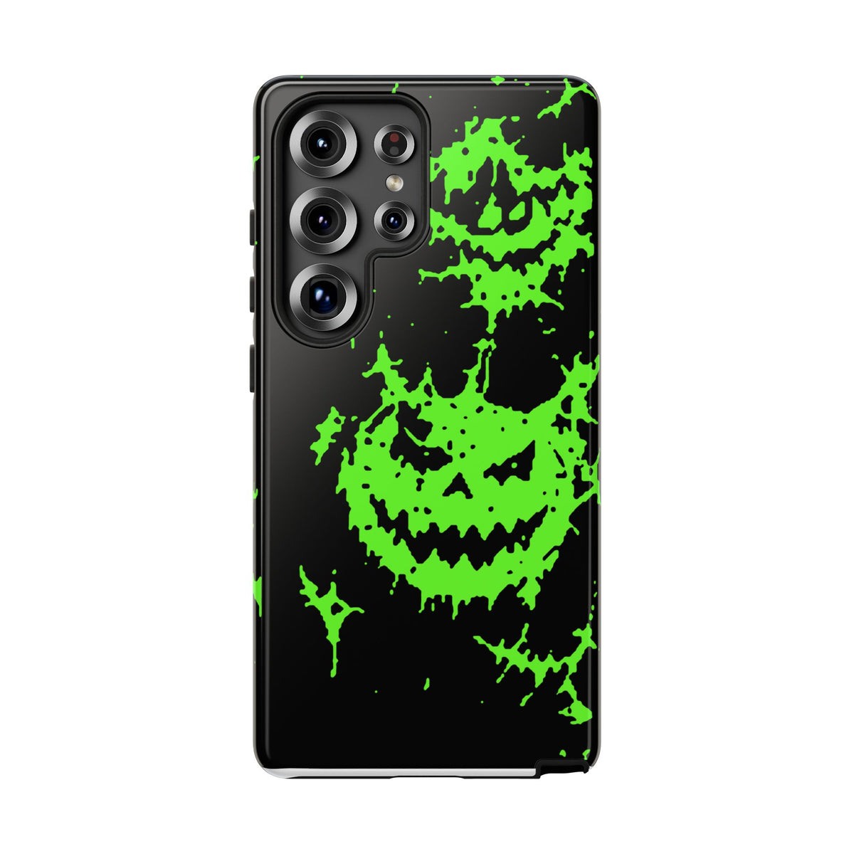Green Spiderweb Pumpkin Phone Case