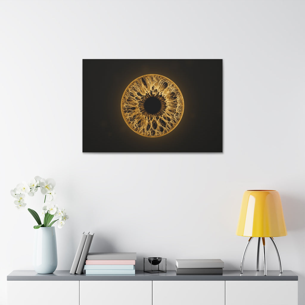 BLXNTT Iris – Lace Web Amber Glossy Canvas