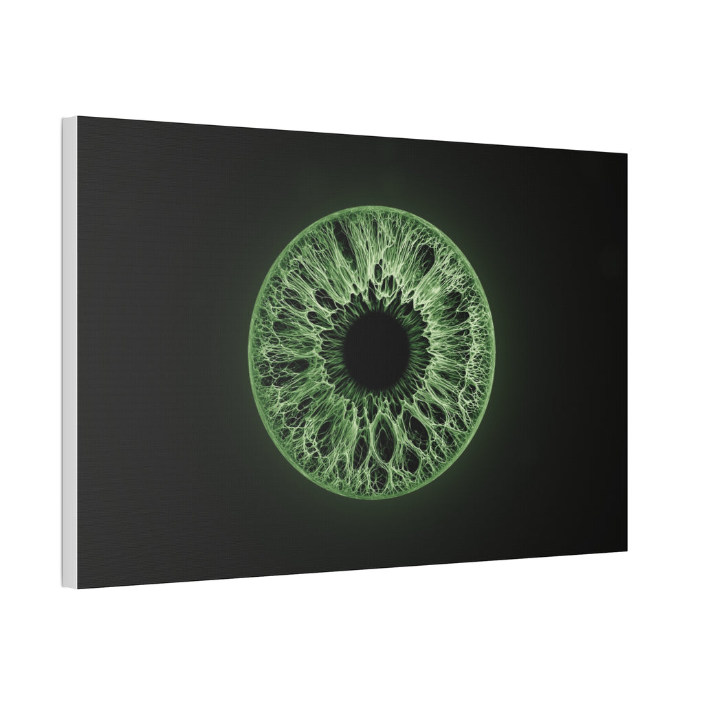 BLXNTT Iris – Lace Web Green Glossy Canvas