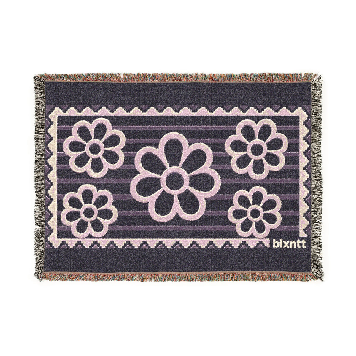 BLXNTT Purple Hippie Woven Blanket #2