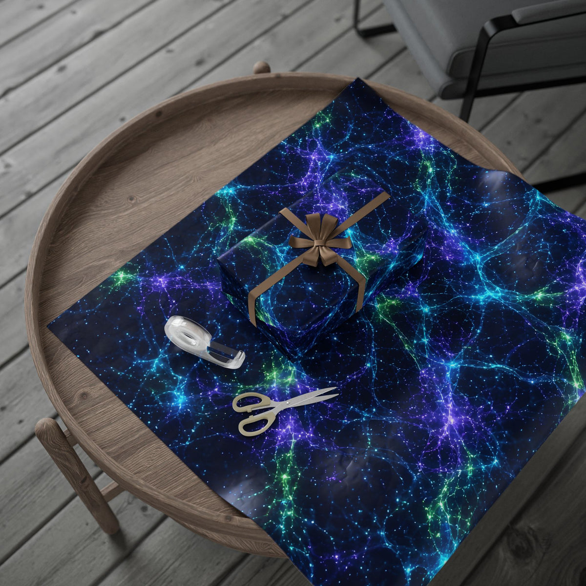Neon Mycelium - Original Glow Wrapping Paper