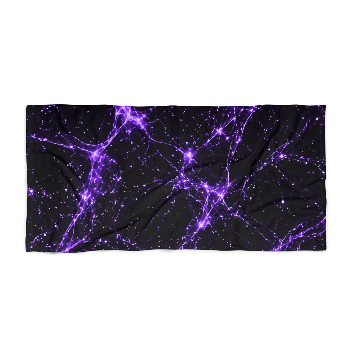 Neon Mycelium - Ultraviolet Beach Towel