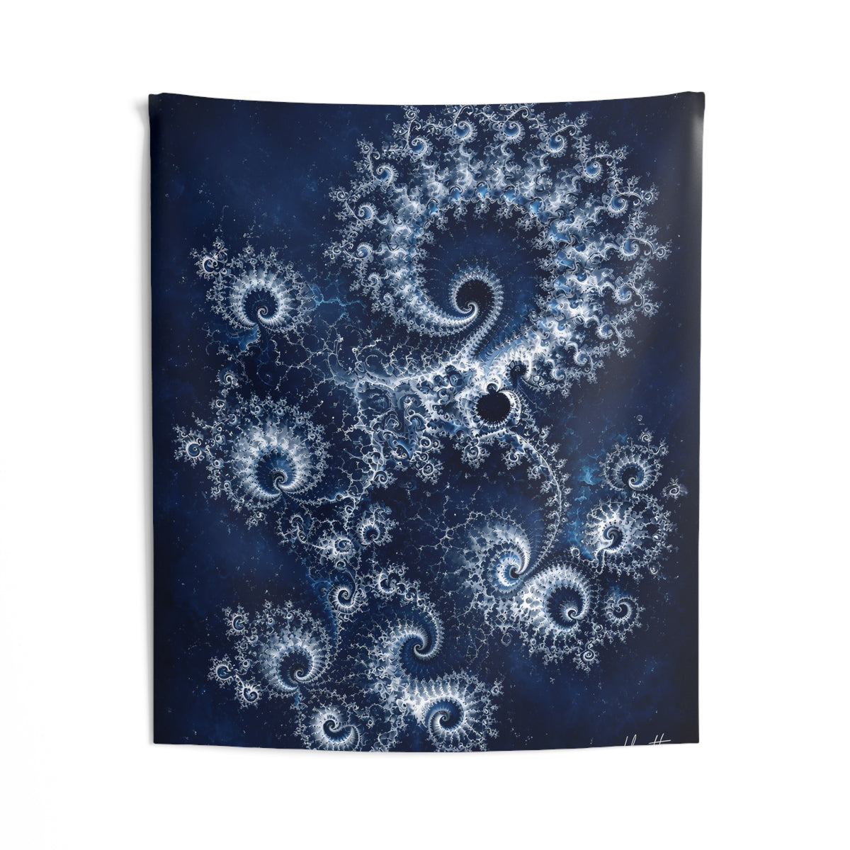 Copper Infinity - Ice Blue & Silver Tapestry