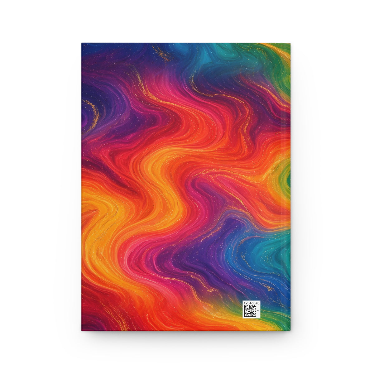 Rainbow Marble Hardcover Journal