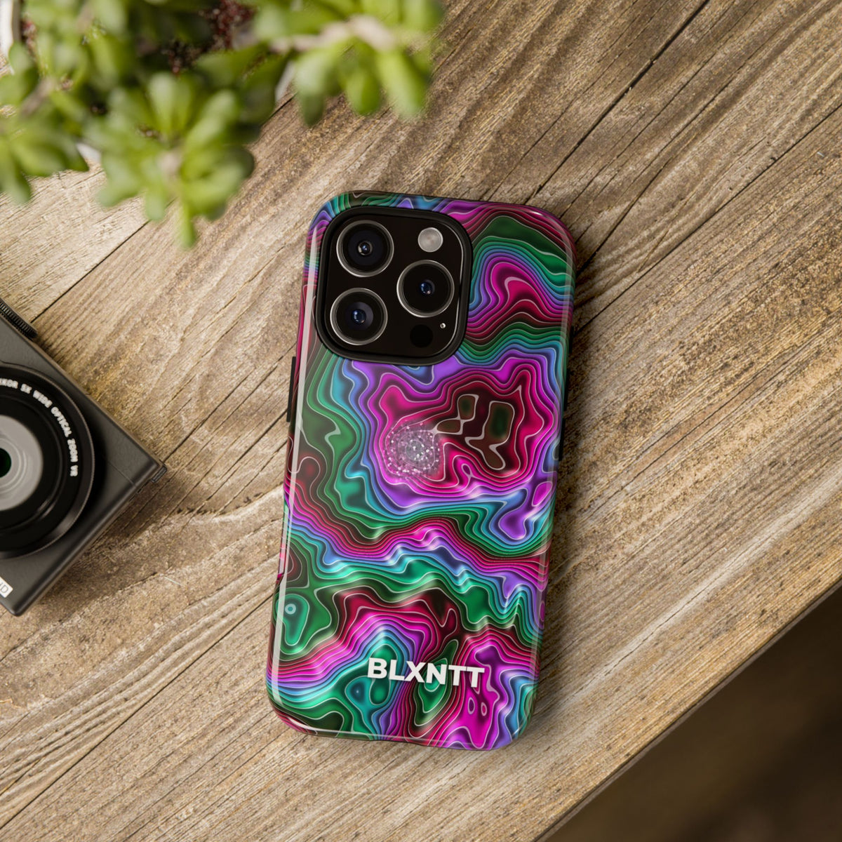 Neon Agate Phone Case