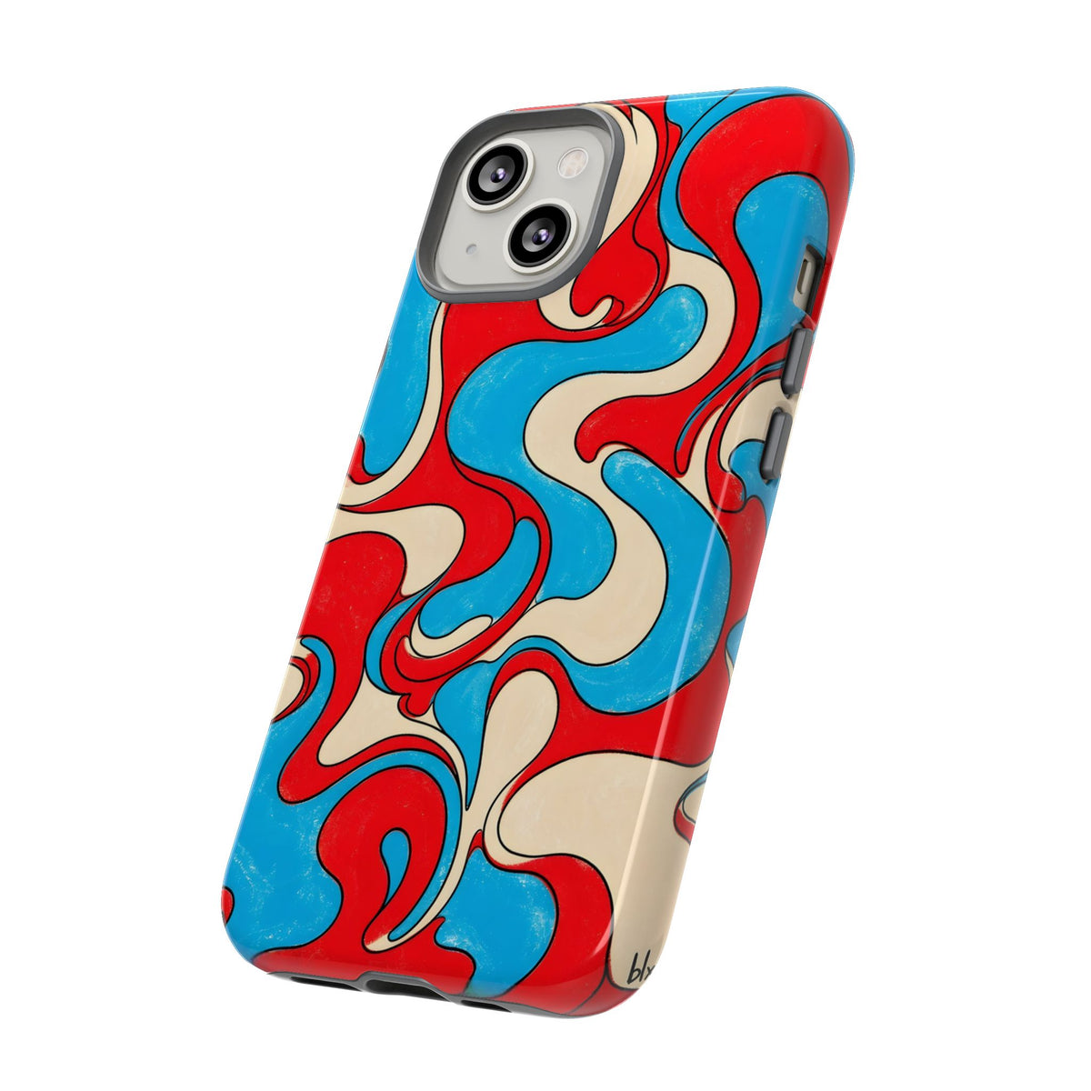 Fillmore Flow - Red, Cyan & Cream Phone Case