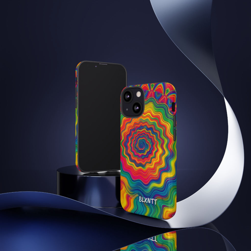 Hypnotic Rainbow Ripple Phone Case