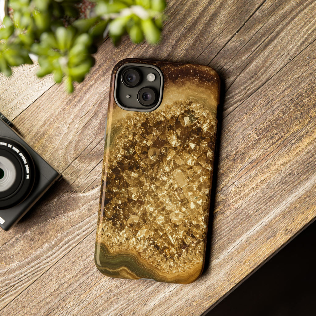 Geode Core - Gold Vein Phone Case