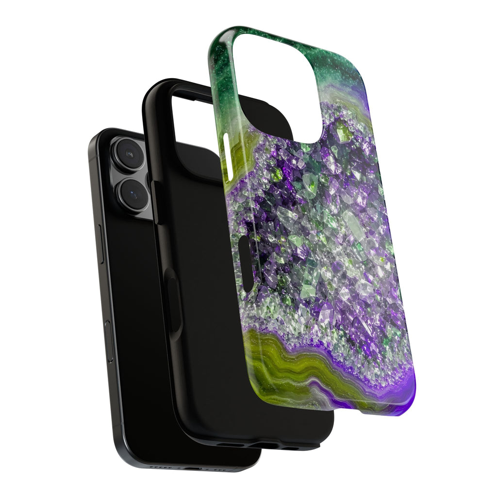 Geode Core - Ruby Emerald Phone Case