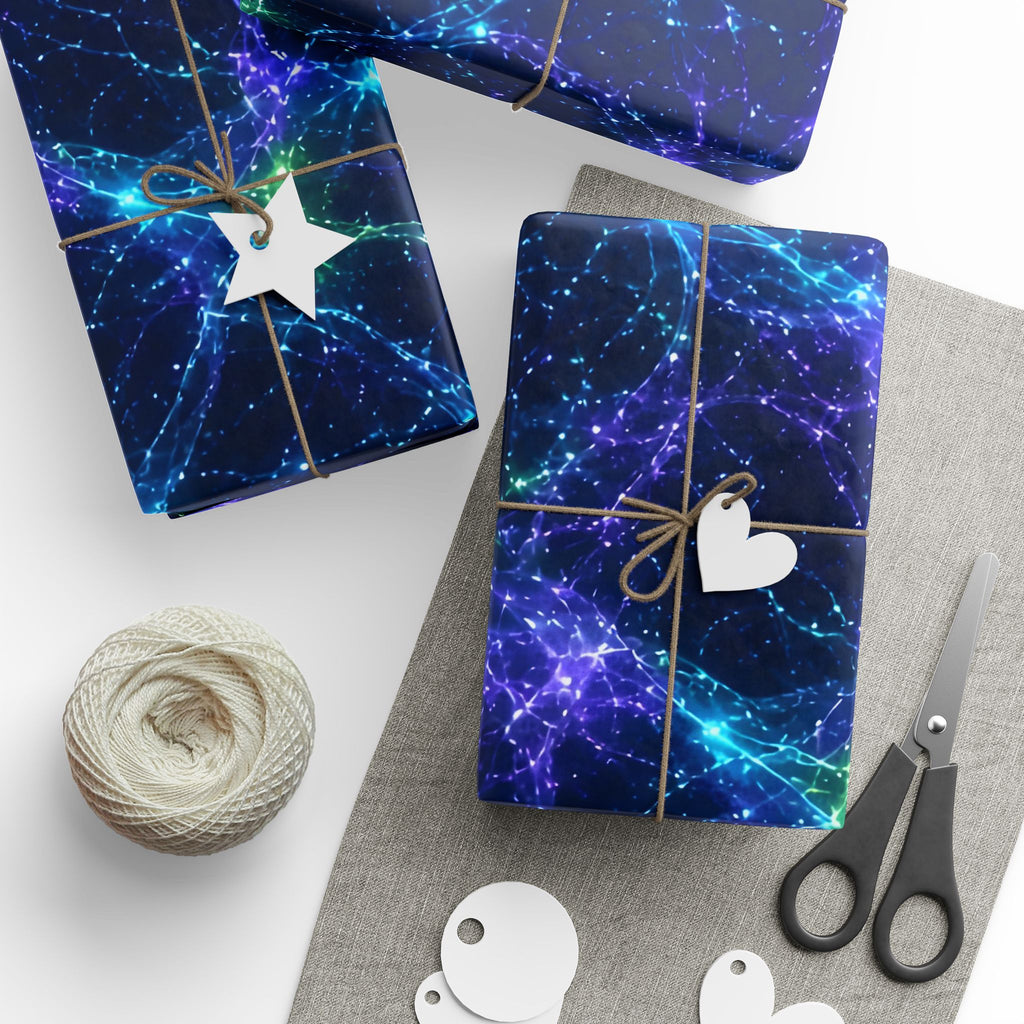 Neon Mycelium - Original Glow Wrapping Paper