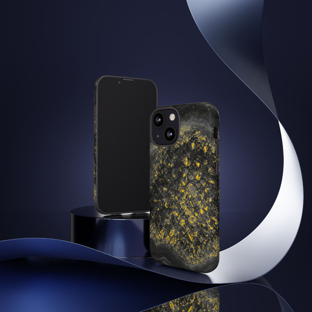 Geode Core - Mono Gold Spark Phone Case