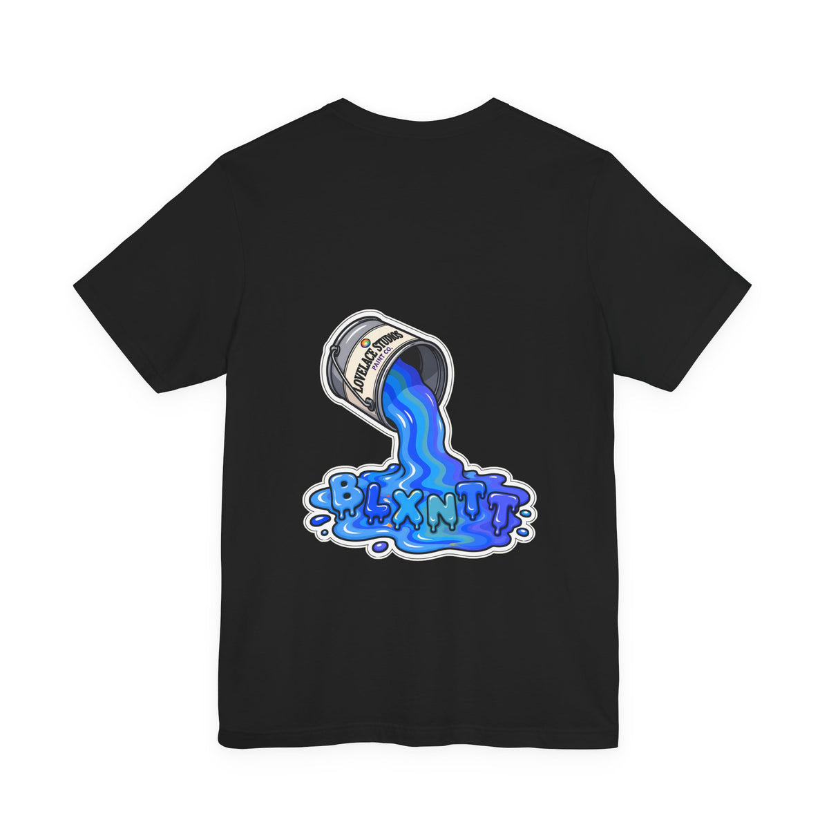 BLXNTT Paint Spill Tee - Blue (Black)