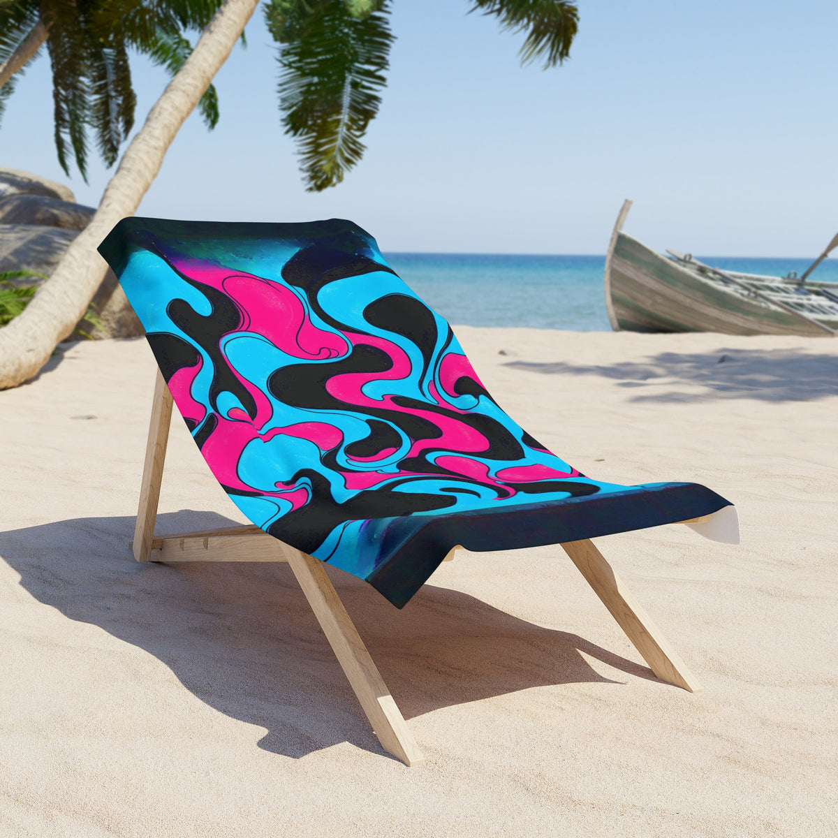 Fillmore Flow - Cyberpunk Beach Towel