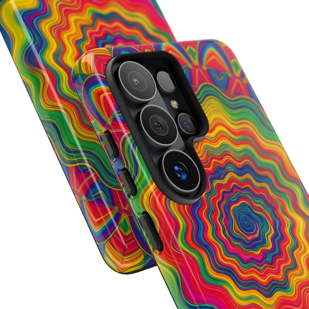 Hypnotic Rainbow Ripple Phone Case