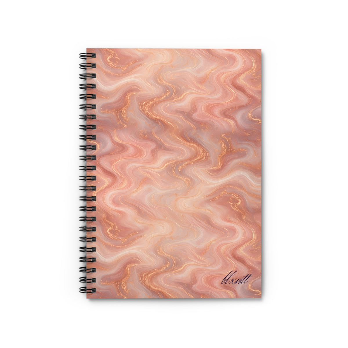 Rose Gold Marble Spiral Notebook