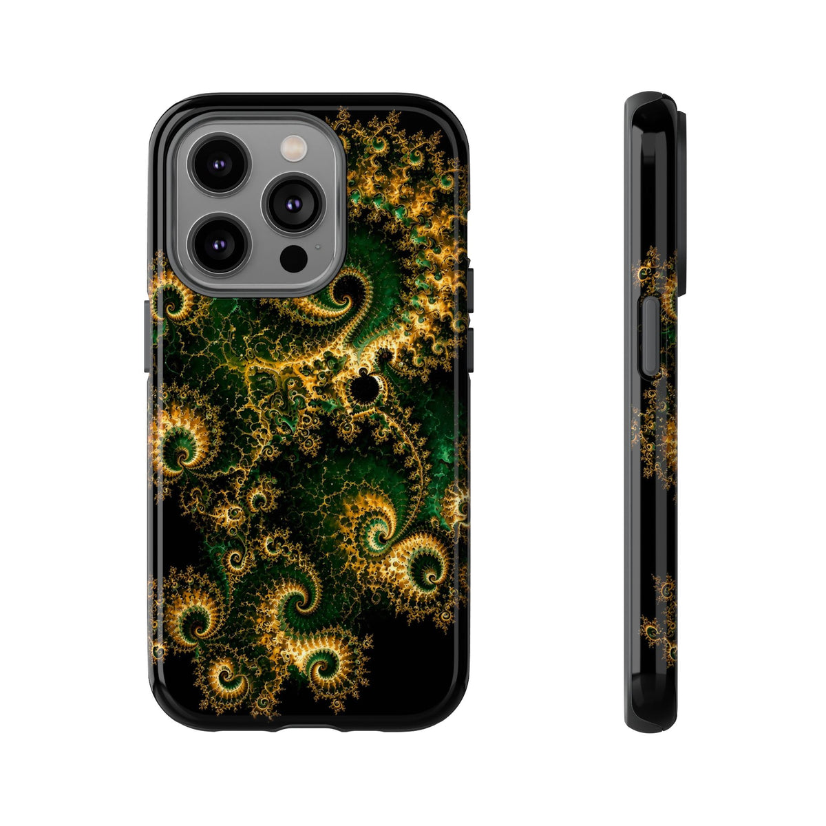 Copper Infinity - Emerald & Gold Phone Case