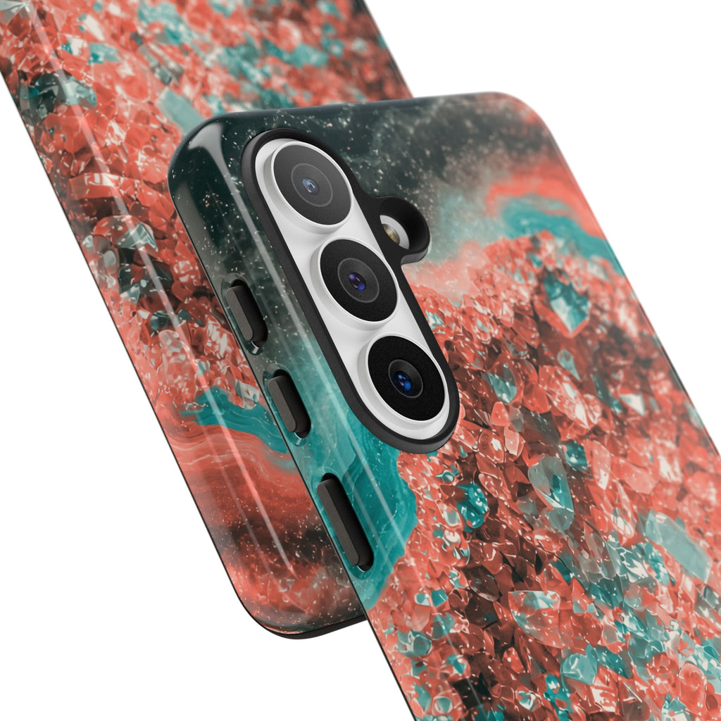 Geode Core - Coral Teal Phone Case