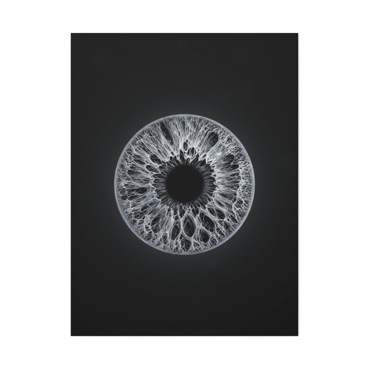 BLXNTT Iris – Lace Web Gray Glossy Canvas