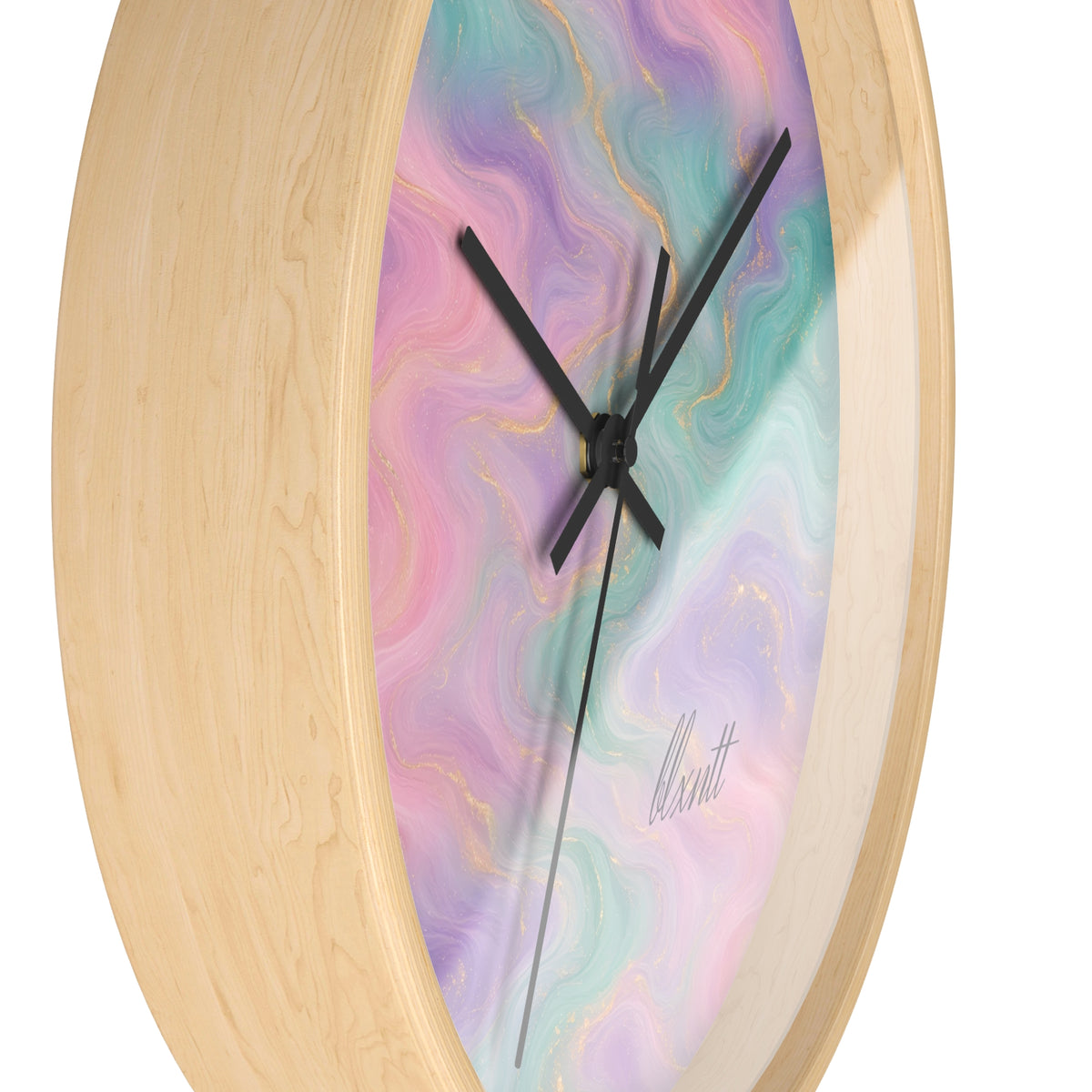 Pastel Marble Wall Clock