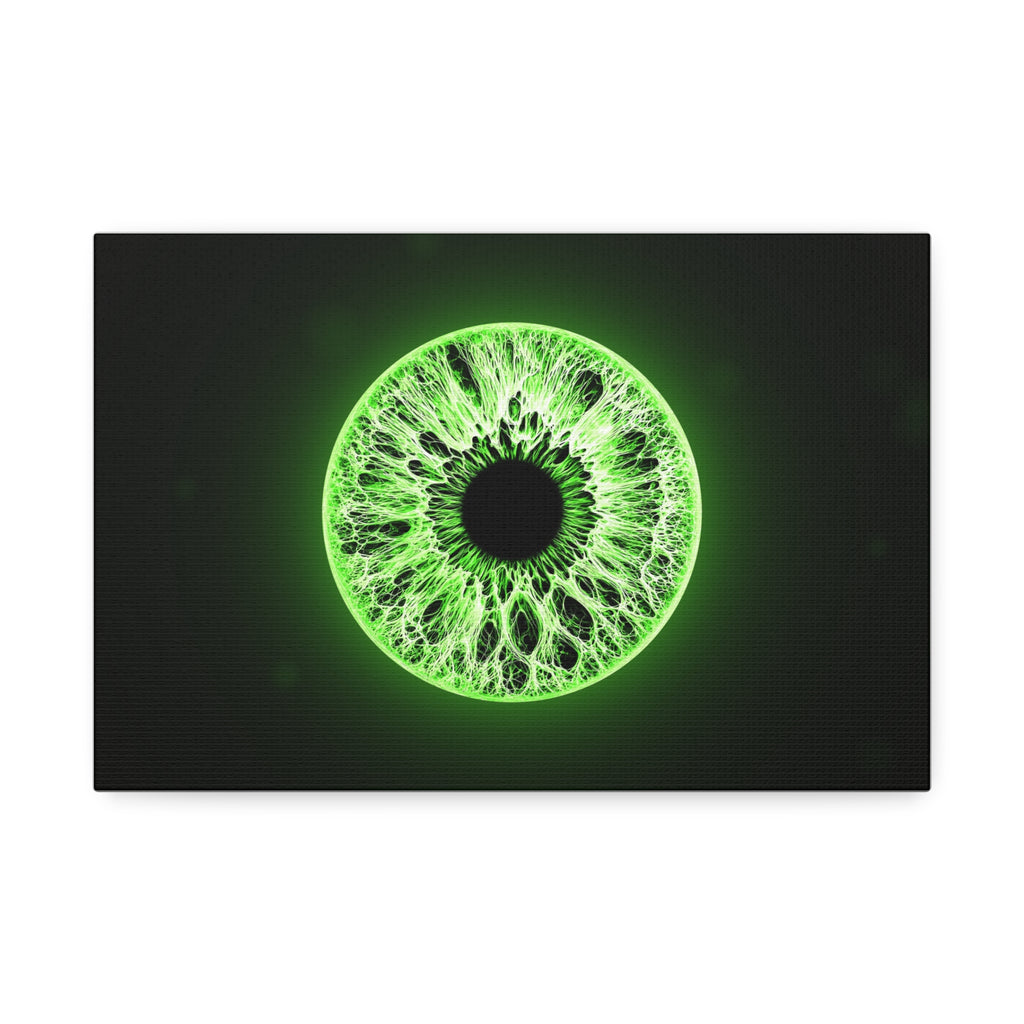 BLXNTT Iris – Lace Web Lime Shock Glossy Canvas