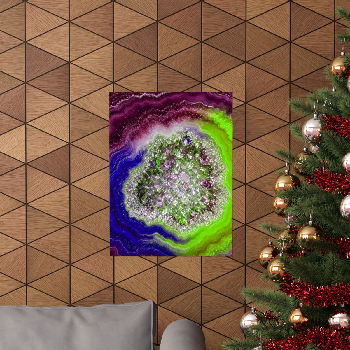 Geode Core - Cosmic Berry Poster