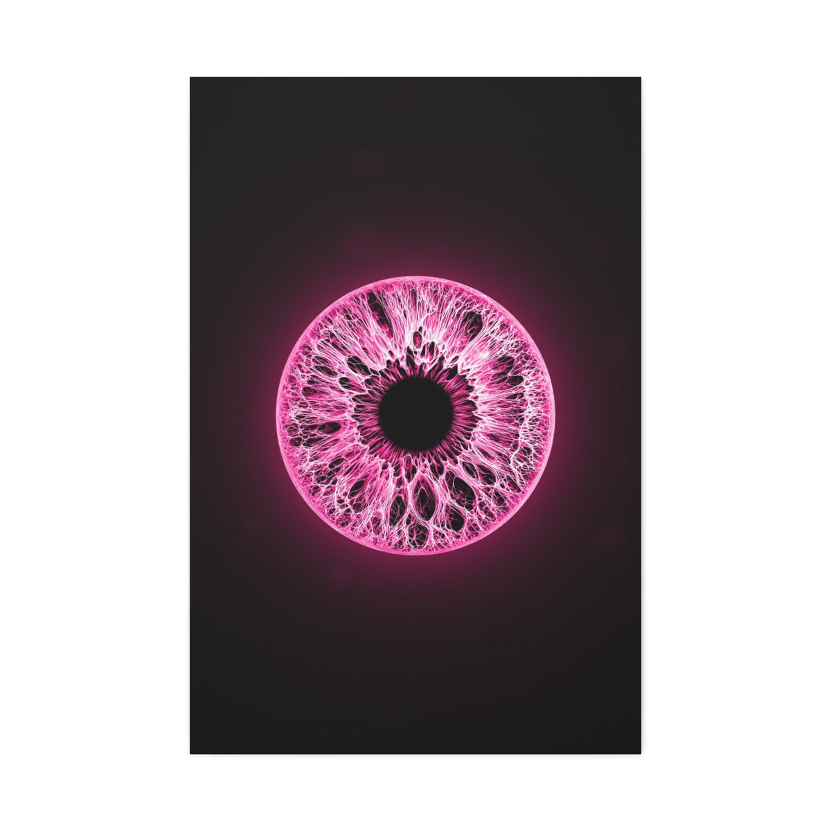 BLXNTT Iris – Lace Web Neon Pink Glossy Canvas