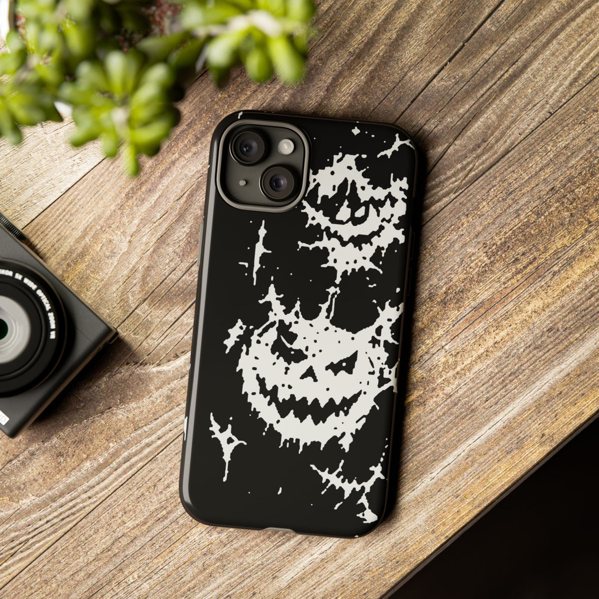 White Spiderweb Pumpkin Phone Case