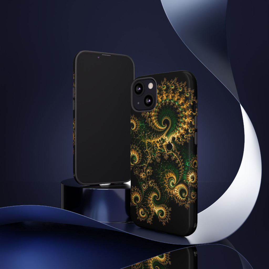 Copper Infinity - Emerald & Gold Phone Case