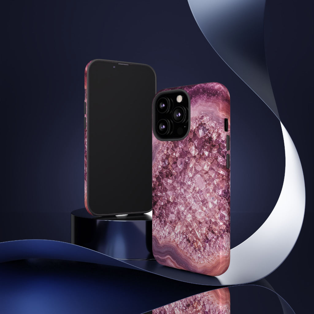 Geode Core - Rose Quartz Phone Case
