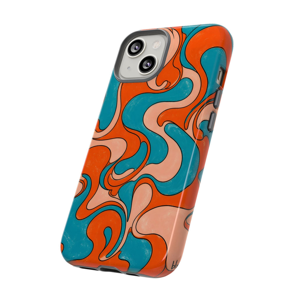 Fillmore Flow - Blood Orange & Teal Phone Case