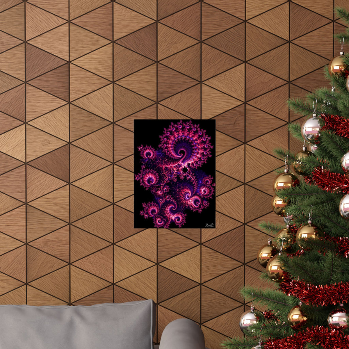 Copper Infinity - Hot Pink & Violet Poster