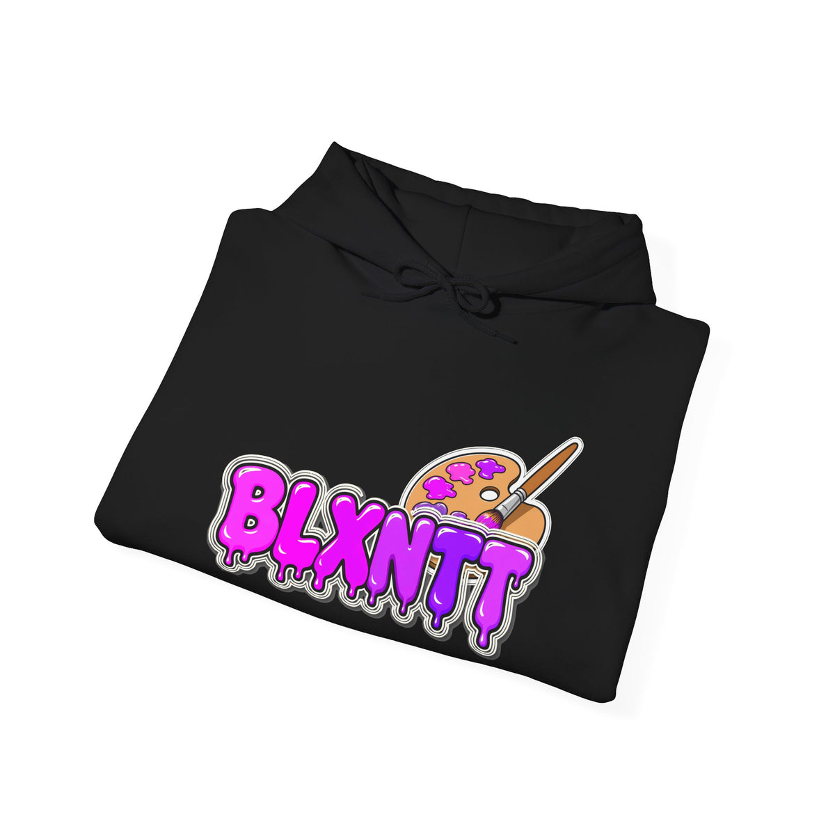 BLXNTT Paint Spill Hoodie - Purple (Black)