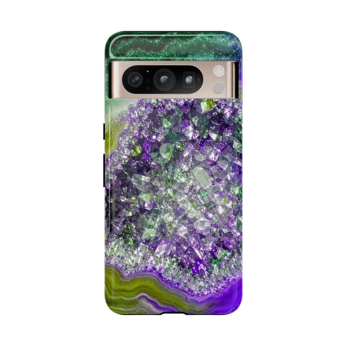 Geode Core - Ruby Emerald Phone Case