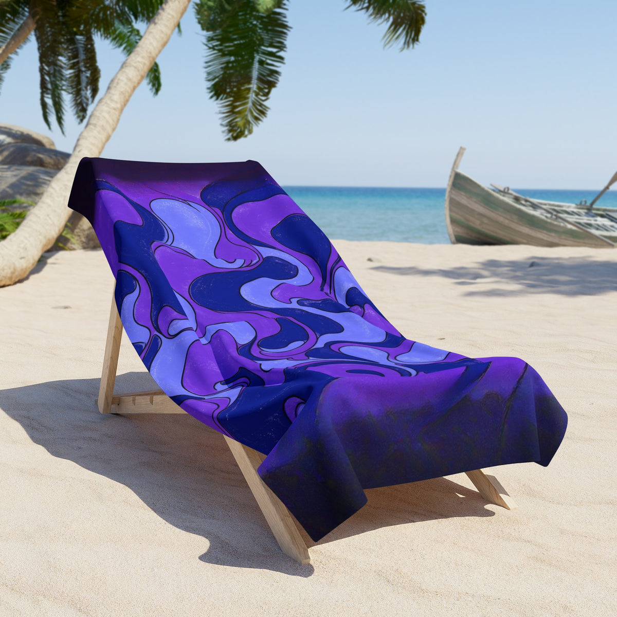 Fillmore Flow - Ultraviolet Beach Towel